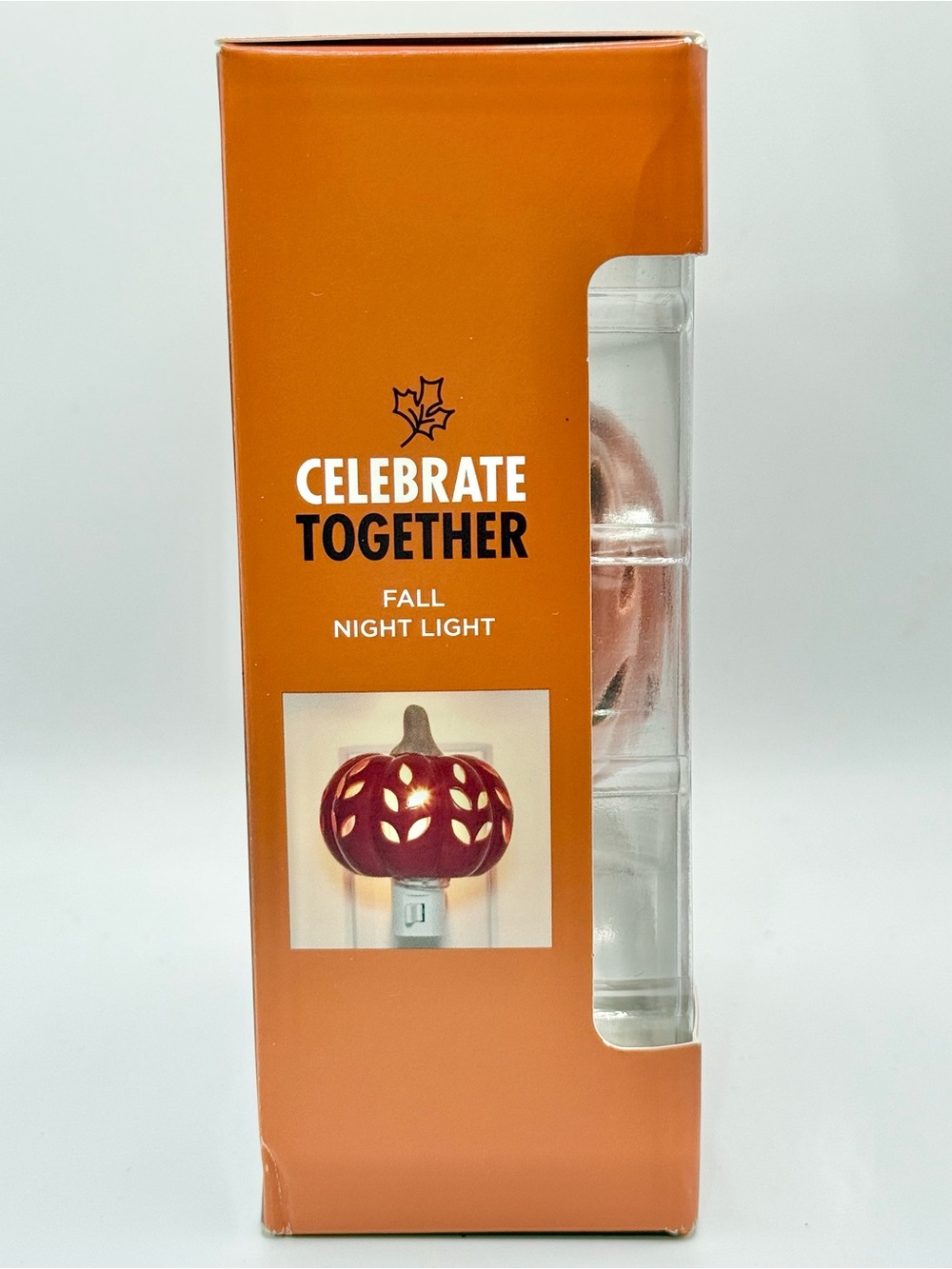 Celebrate Together™ Fall Halloween Ceramic Pumpkin Night Light/plug - Picture 3 of 4